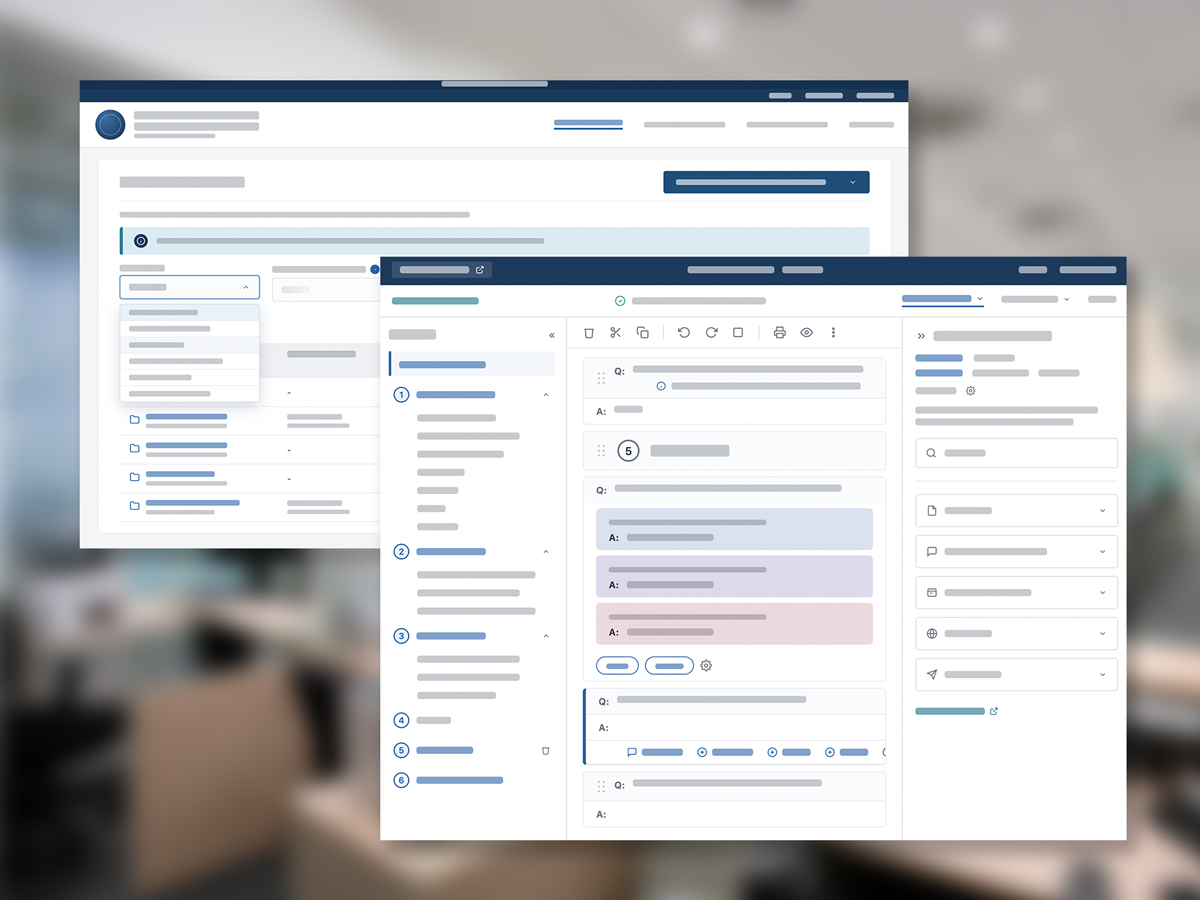 Government platform UI